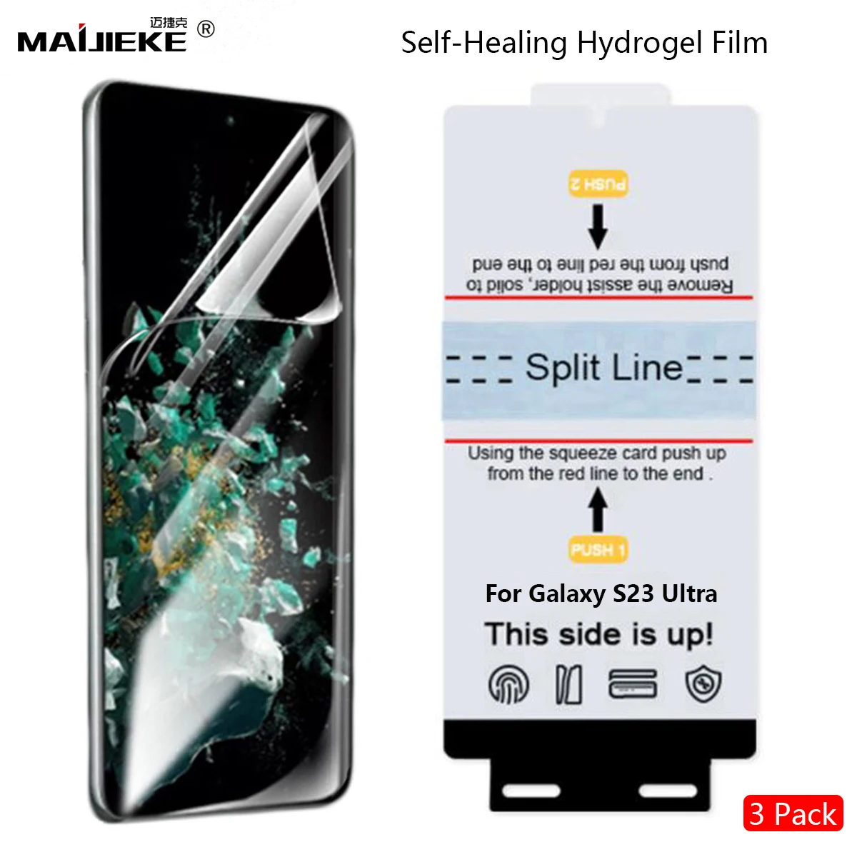 3Pcs HD Front Hydrogel Film for Samsung Galaxy S25 Ultra S24 Ultra S22+ S24 Plus S23 Ultra Matte Soft TPU Screen Protector