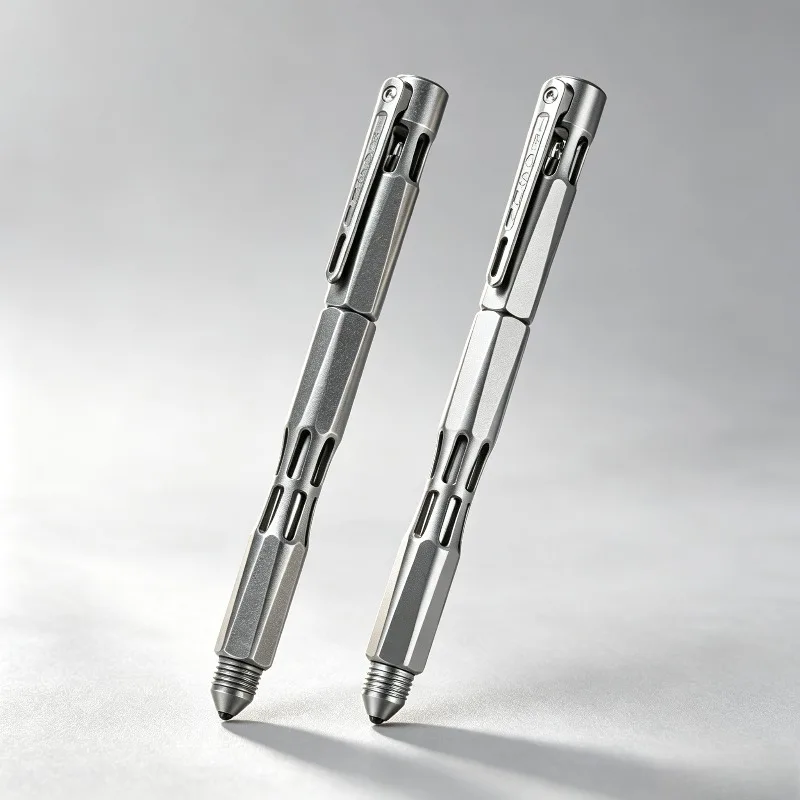 Titanium Alloy Multifunctional Tactical Pen portable Pen Emergency Car Window Breaker Men Gift for Camping Hiking Signature Use