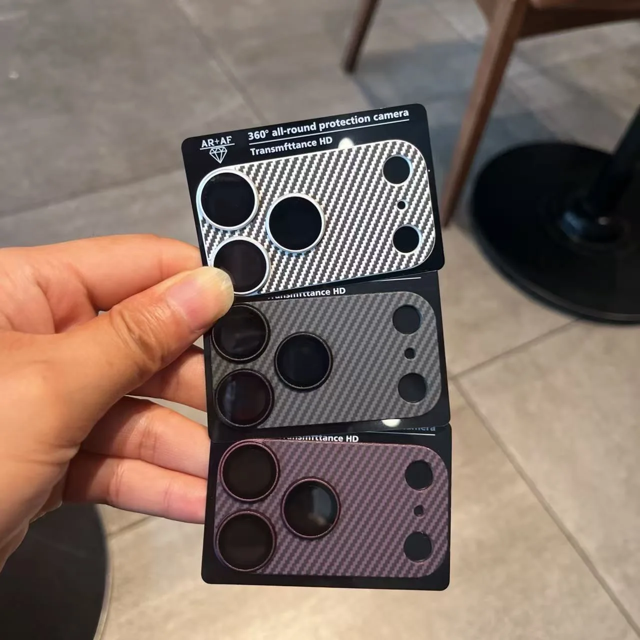 1 Set Metallschutz-Kameraobjektivschutz für iPhone Duo 18 Pro Max 17 Pro Max Plus 17 Air, mattes Kameraobjektivfolien-Glasabdeckung – Detail 2