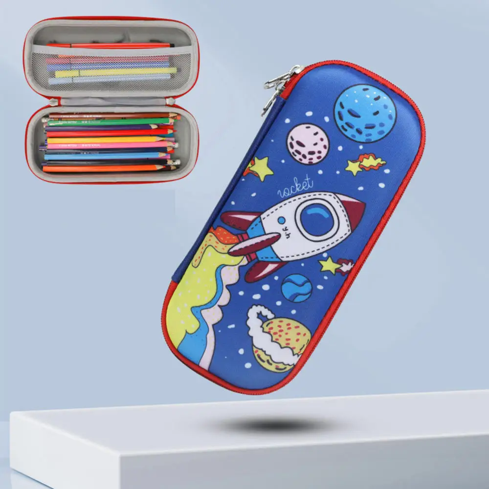 Cartoon Dinosaurier Astronaut Stift Tasche Student Briefpapier Lagerung Weltraum Bleistift Fall Kinder Stift Holde kreative große Kapazität