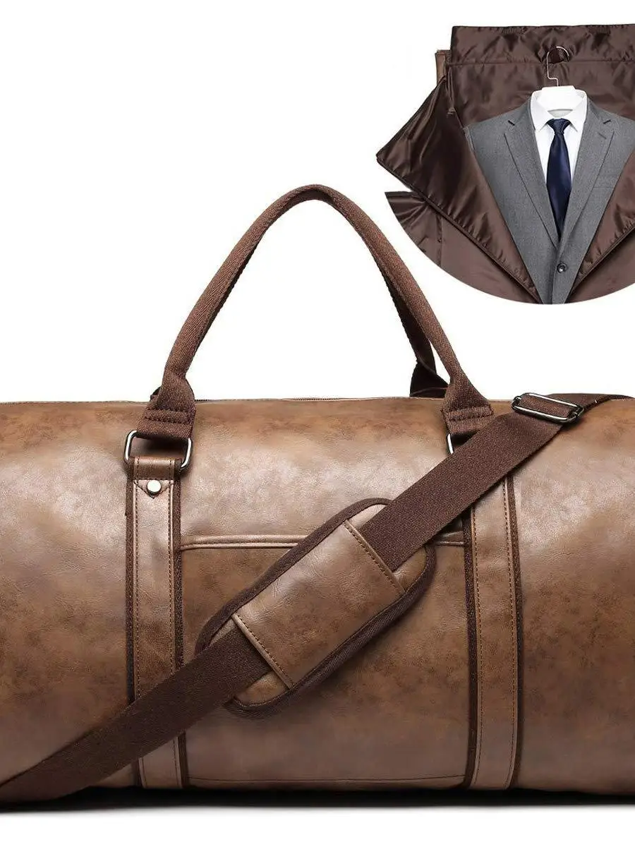 leather-clothing-bag-travel-bag-carrying-large-bag-polyester-material-with-rod-pure-color-other-scenarios-sewing-line-popular