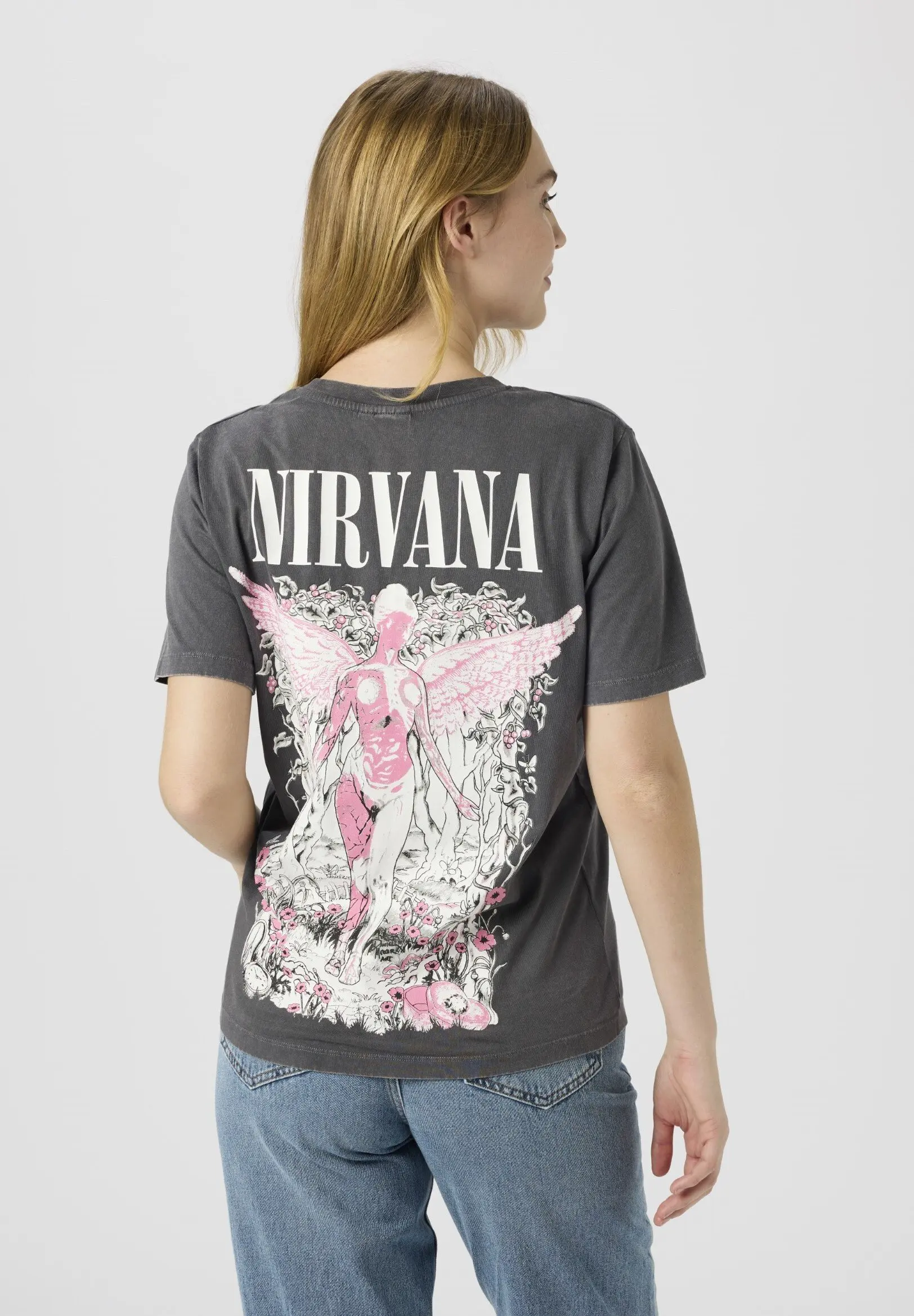 Nirvana T-shirt Streetwear Trendy Cotton Oversized Unisex Fashion Vintage Hip Hop Print T-shirts Couples Classic high quality