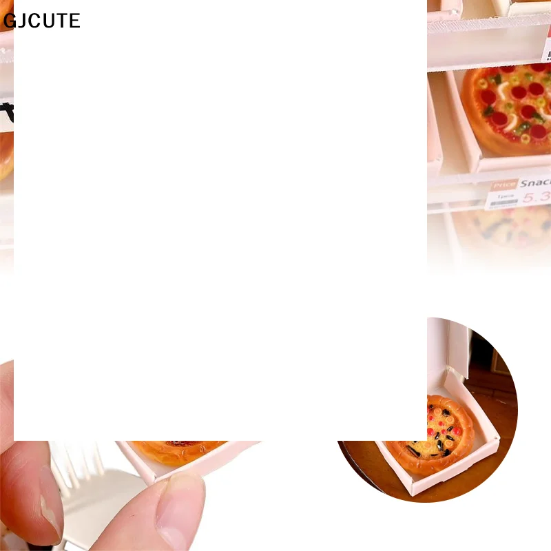 

10 миниатюрных игрушечных моделей еды для кукольного домика, милые имитации пиццы, украшения для детского игрового домика, микроландшафтные фигурки