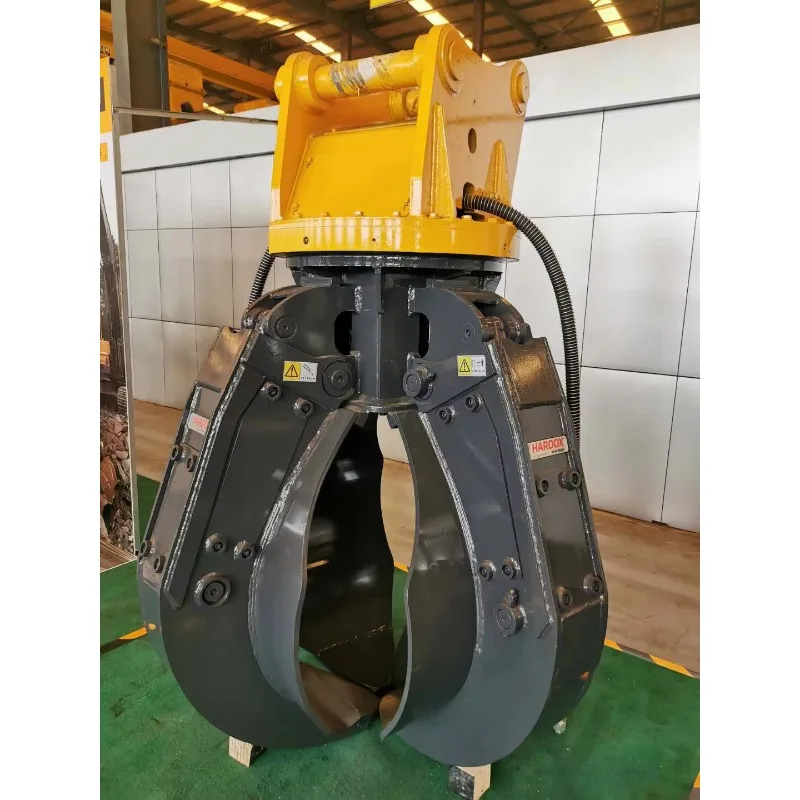 Hydraulic 360 Rotation Lotus Grapple Multi Peel Clamp for 12-36t Scrap Yard Loading and Unloading for Excavator with CE