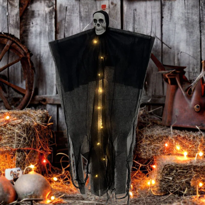 

Cross-border new Halloween luminous skull hanging ghost outdoor courtyard decoration props hanging ghost scene