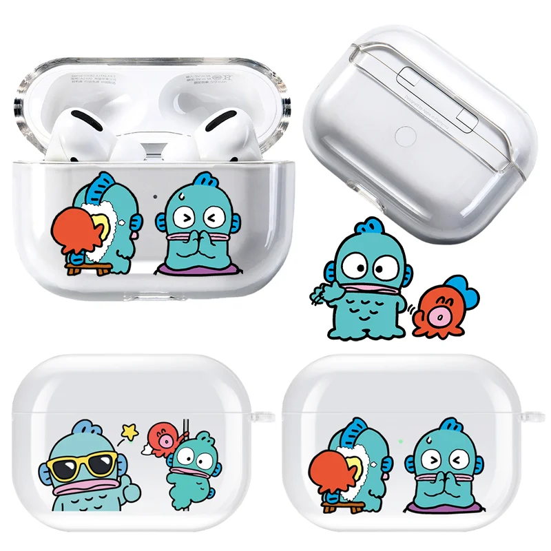 حافظة سماعة أذن Hangyodon لأجهزة Airpods 3 4 Pro Pro 2 ملحقات غطاء حماية لسماعات الرأس اللاسلكية بتقنية البلوتوث