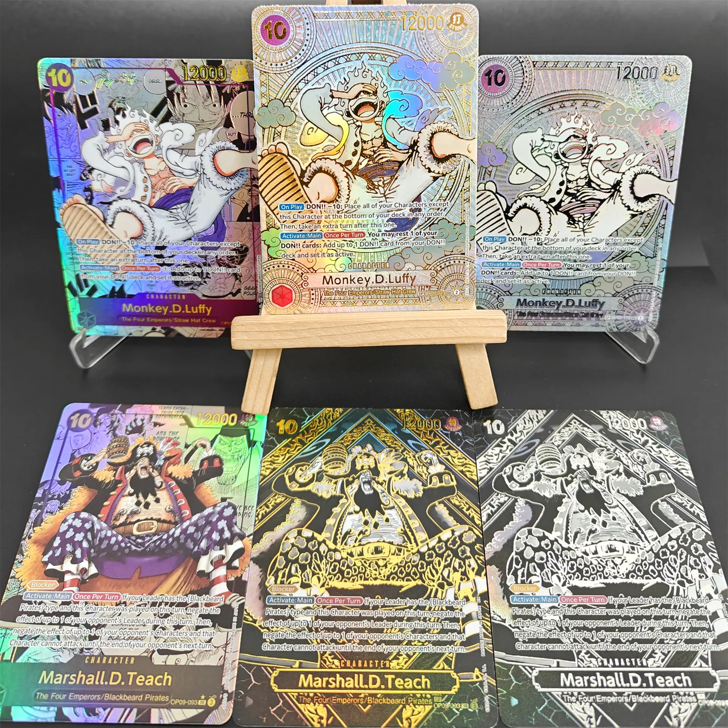 

ONE PIECE CARD Game Gold Manga Teach Luffy Op09-093 OP05-119 SEC Английская коллекция OPCG Аниме карты