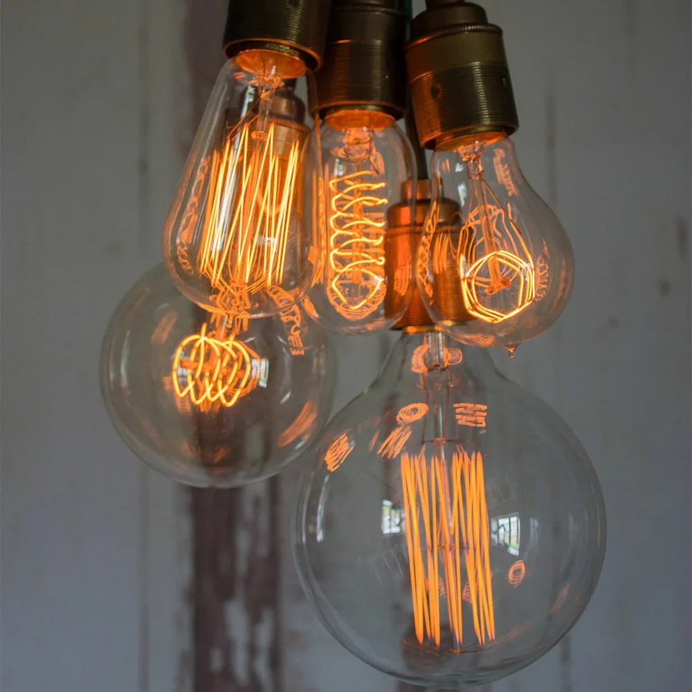 Retro Edison Bulb E27 220V 40W Ampoule Dimmable Vintage Bulb Edison Lamp Incandescent Light Bulb Home Decor Filament Light Bulb