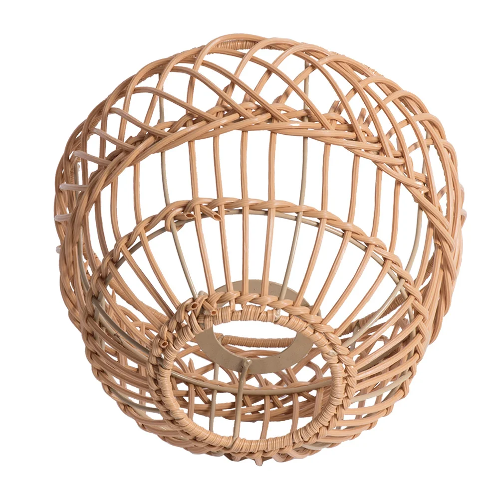 

Lamp Shade Pendant Light Replacement Imitation Rattan Woven Rustic Chandelier Lampshade Hanging Ceiling Shade For Home Hotel Bar
