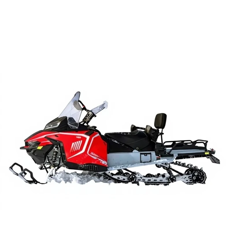 1000cc V Twin Engine Gas Snowmobile Smart LCD Display Front Ski Rear Track 2 Seater Utility Cargo Rack Winter Tracked Vehicle