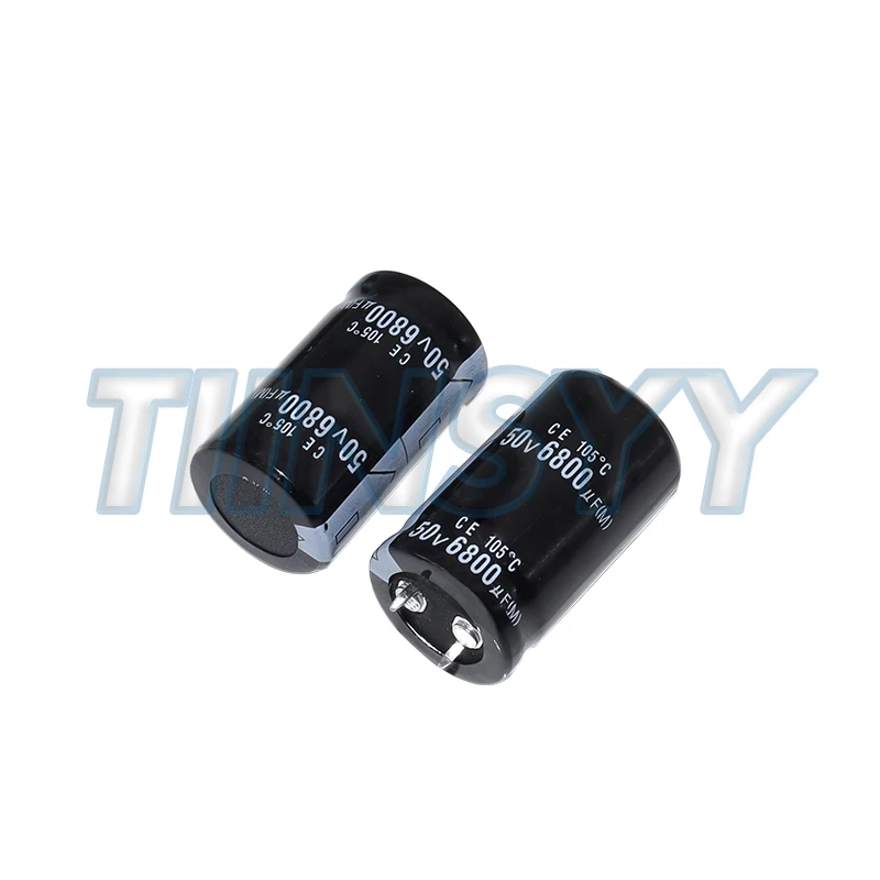 2pcs 50V6800uf Aluminum Electrolytic Capacitor 6800uf50v 50v6800mf 6800mf 50v 50v6800MFD 6800MFD50Volt 50v 6800uf 6800mf