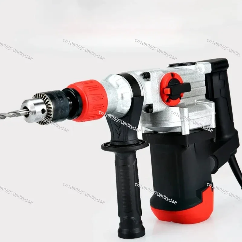 220V Electric Hammer Pick Drill Hammer Drill Home Three Purpose Industrial High Power Wall Demolition Impact Drill Drilling Tool