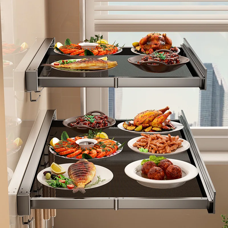 

Kitchen Foldable Vegetable Rack Shelf Multifunctional