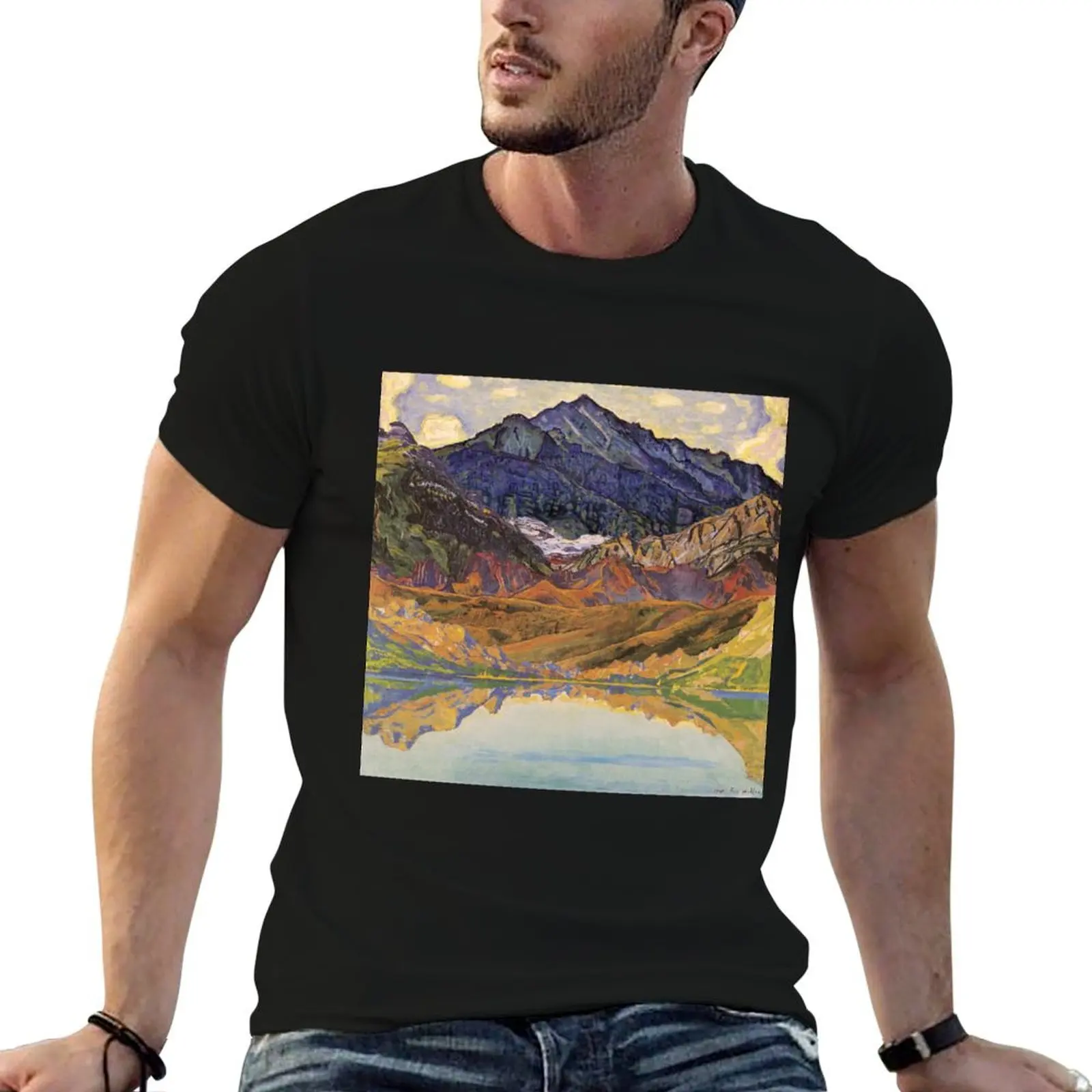 Ferdinand Hodler n.1 T-Shirt Urban Style Casual Short Sleeve Top