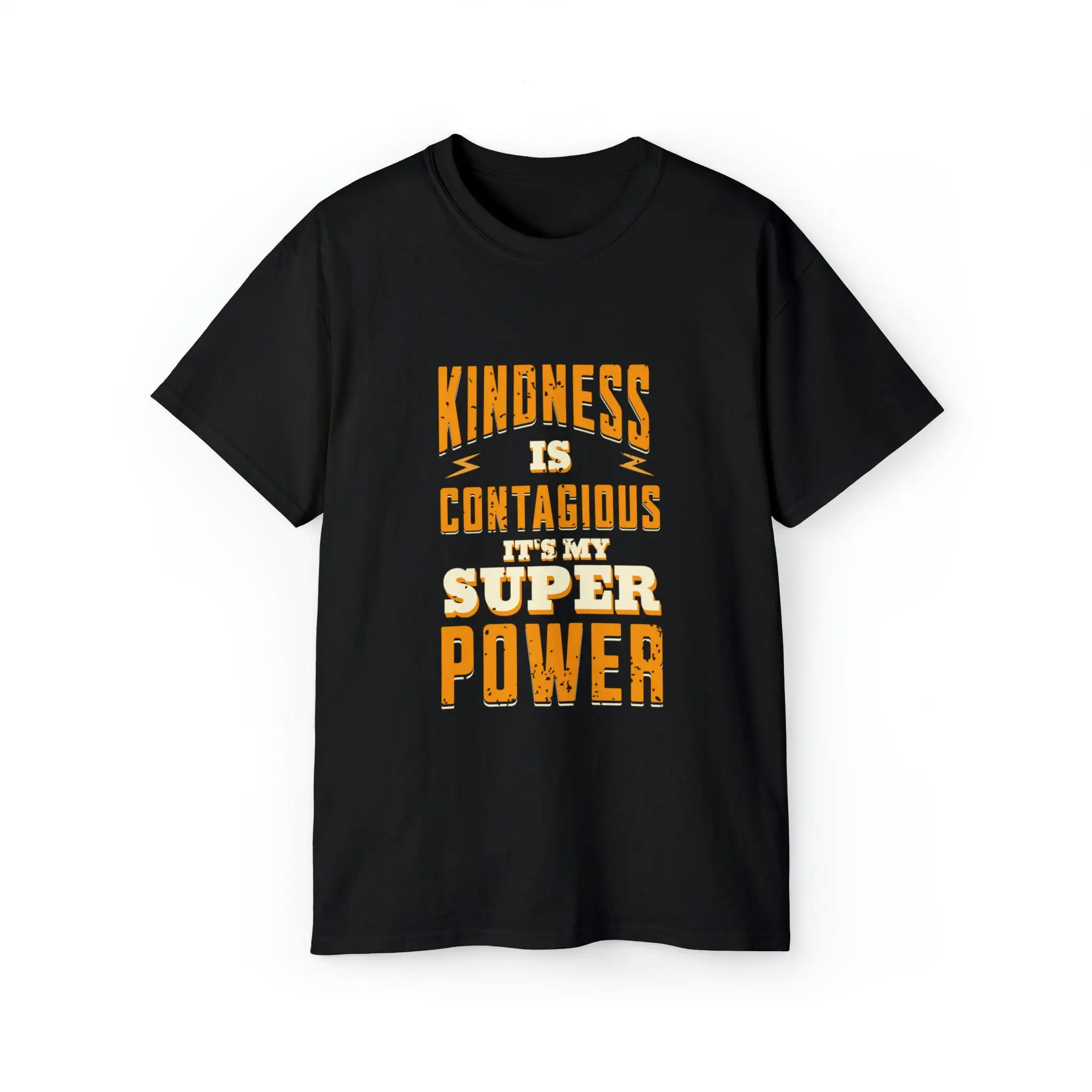 

New Hot Sale Fashion Summer Outdoor Holiday All Match Casual Tee Kindness Is Contagious Its My Super Power Slogan Women T-shirt