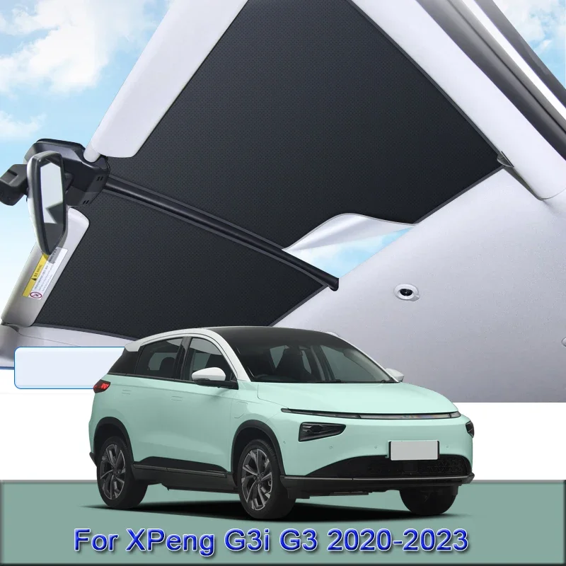 

For XPeng G3i G3 2020-2023 2024 Car Electrostatic Adsorption Sunroof Sunshade Heat Insulation Skylight Sticker Auto Accessories