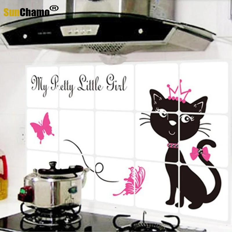 3PC Oilproof Removable Kitchen Mural Vinyl Wall Art Sticker Home Decal DIY Fruit Print Wall Strickers Kitchen Decoration 45*75CM