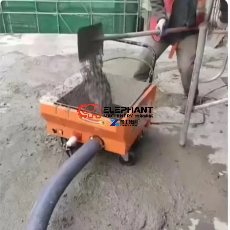 Small Secondary Structure Feeding Machine Available in 220V/380V Options 1 Year Warranty Portable Electric Screw Concrete Pump