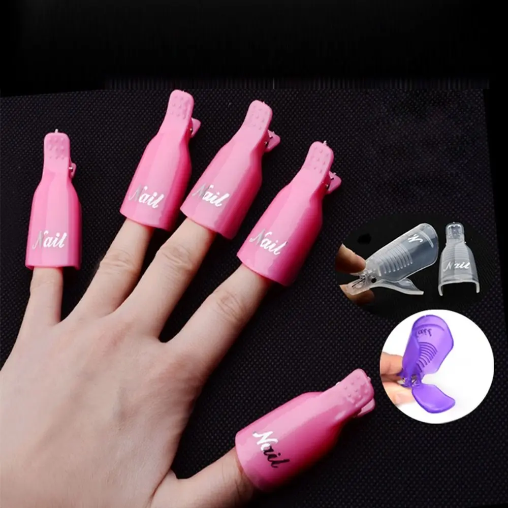 New Wearable Soak off Nail Gel Clips Acrylic Polish Remover Wrap Tools UV Gel Beauty Nail Care Tools DIY