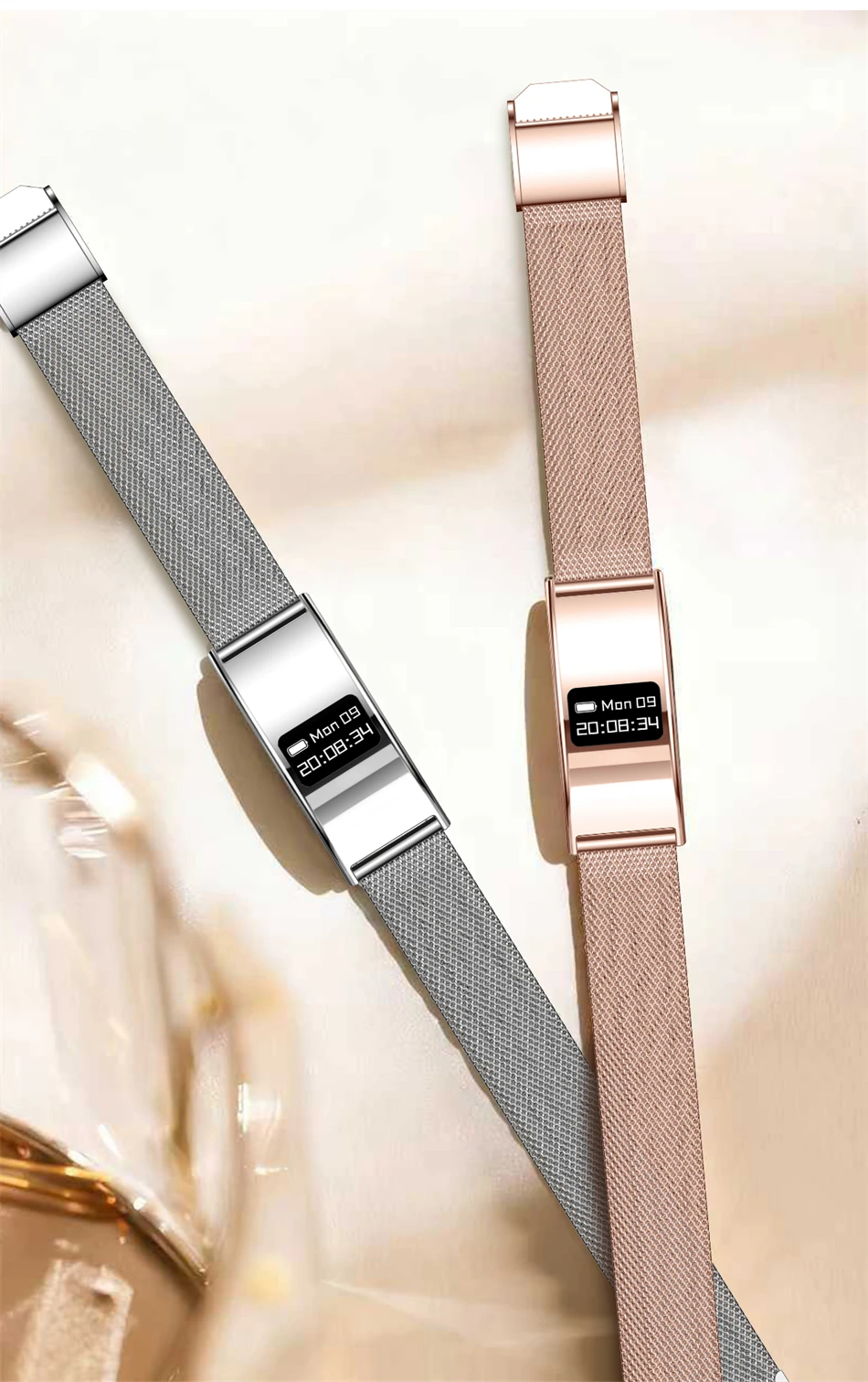 Neuer Sport-Fitness-Tracker, intelligentes Armband, IPX8, wasserdicht, Herzfrequenz- und Schlafüberwachung, Schrittzähler, Anruferinnerung, Smartwatch für Männer und Frauen – Detail 18