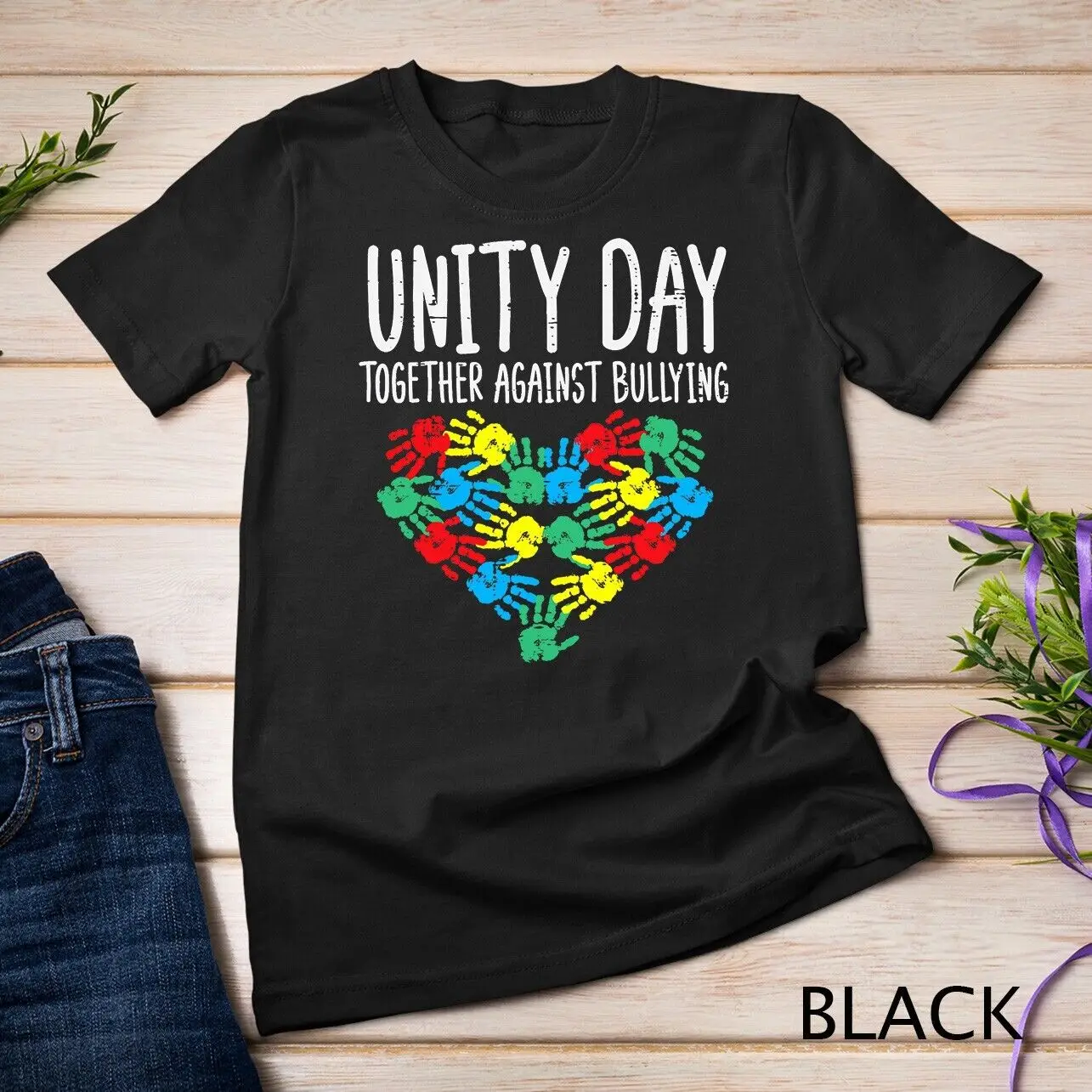 Together Against Bullying Kids Unity Day Orange Anti Bully Unisex T-shirt