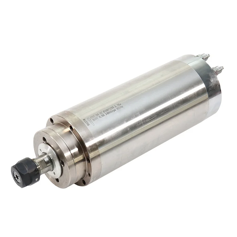 Water Cooled High Torque Cnc Spindle Motor High Speed 24000rpm 3.7kw 220v 380V 400HZ Spindle For Grinding