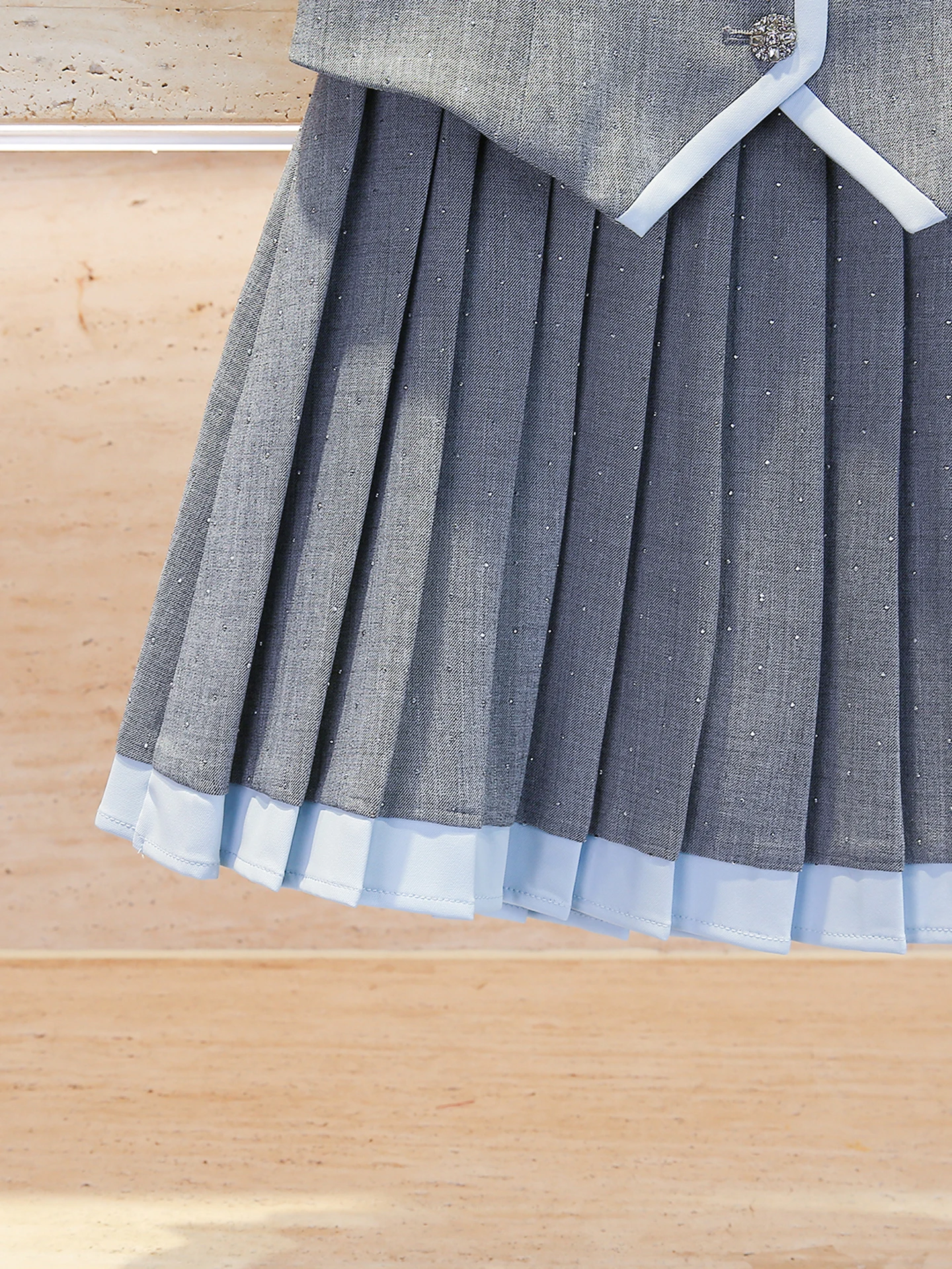 25 Fall Women Sleeveless Vest Pleated Skirt Set Academic Fashion Outfit vests