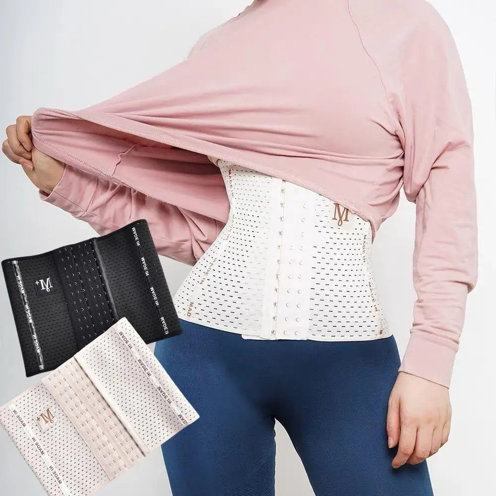 Удобный дышащий пояс для живота, пояс для тренировки талии, женский корсет для похудения, послеродовой регулируемый пояс, восстановительный бандаж, корсет