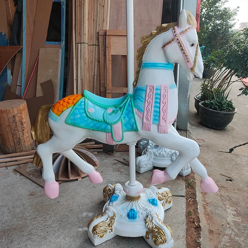 목재 회전목마 말/대형 회전목마 말/지원 맞춤형 회전목마 놀이공원 타기