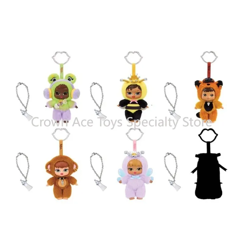 Original Bratz Bratziez Doll Series Kool Kat Pretty Princess Cute Animal Plush Keychain Bag Charm Mystery Box Toy Gift for Girls