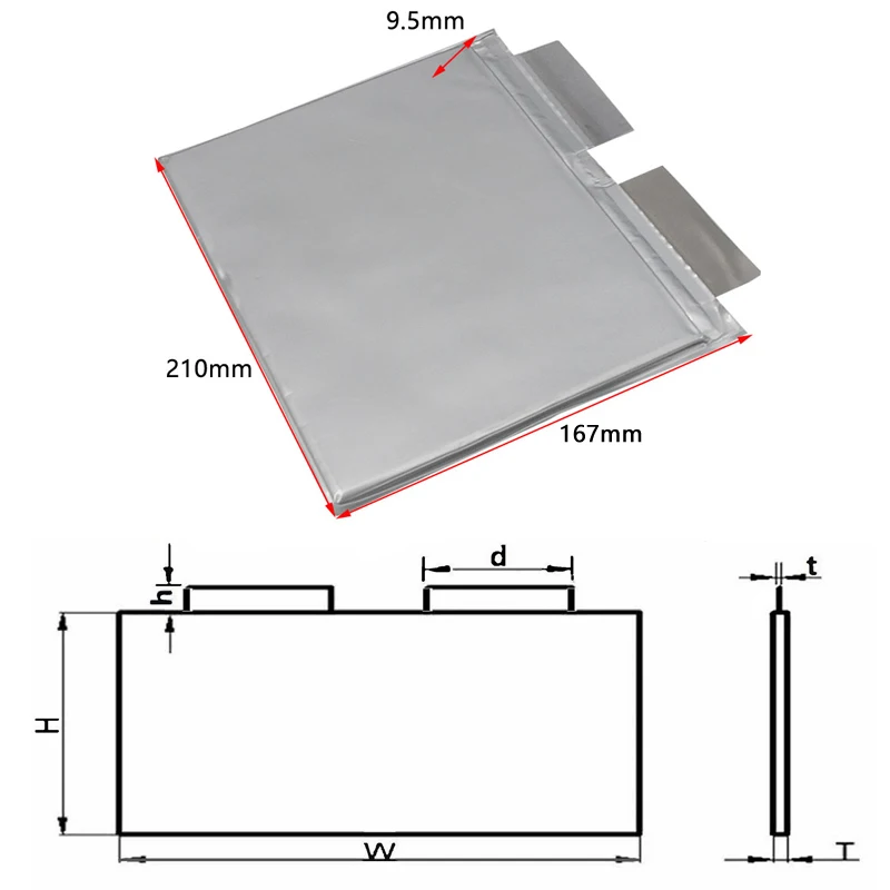 Long Cycle YKY Graphene Super Capacitor Battery Pouch 4.2V52000F25AH 6C 150A Ultracapacitor House Solar Backup Power Supply