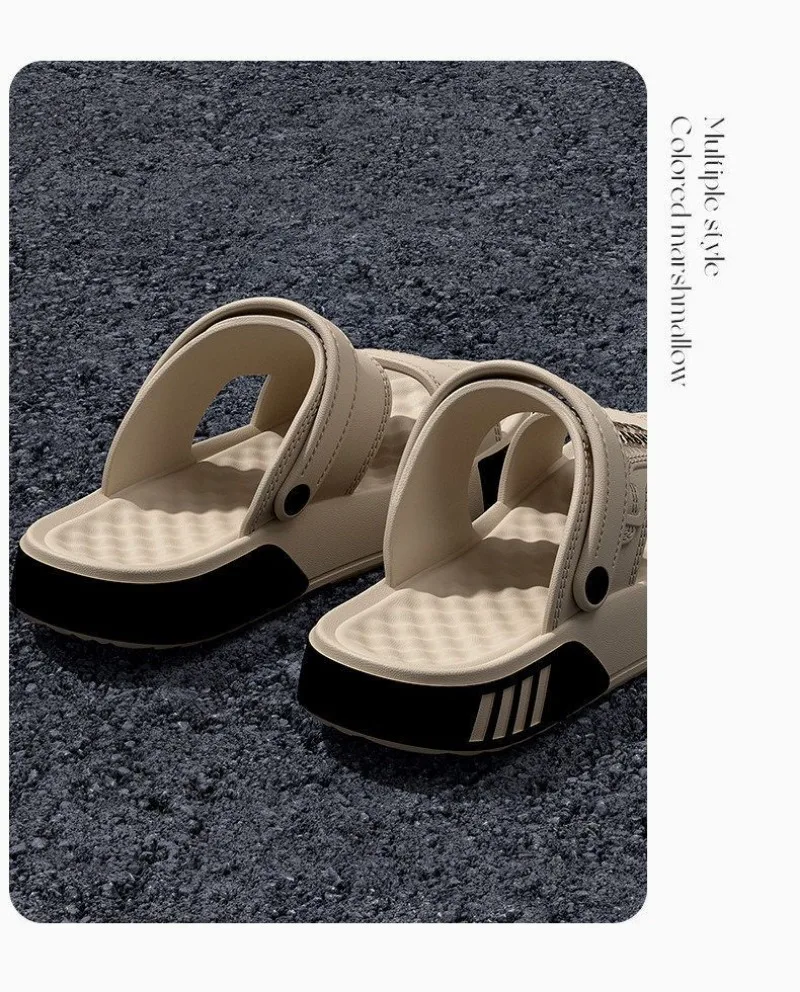 Herren-Slipper, Sommer-EVA-Sandalen mit weicher Sohle, für drinnen und draußen, zum Gehen, für den Strand, Flip-Flops, Herren-Hausschuhe – Detail 9