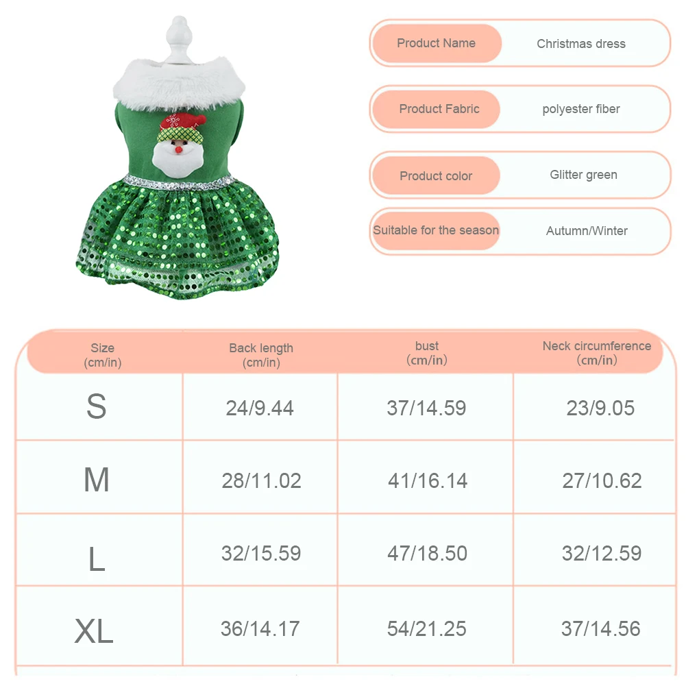 Рождественское платье для домашних животных, праздничная Термоодежда для щенков, Рождественская тематическая Одежда для собак, наряд для кошек и собак