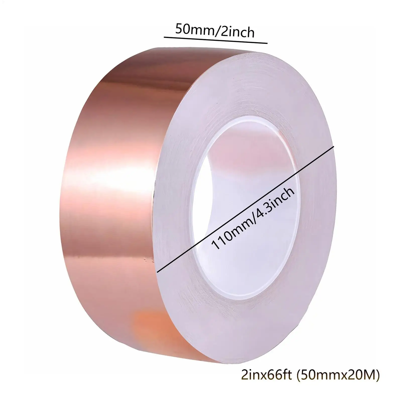 شريط حماية نحاسي للقيثارات يحجب شريط نحاسي لاصق موصل لحام كهربائي لحرف الجيتار