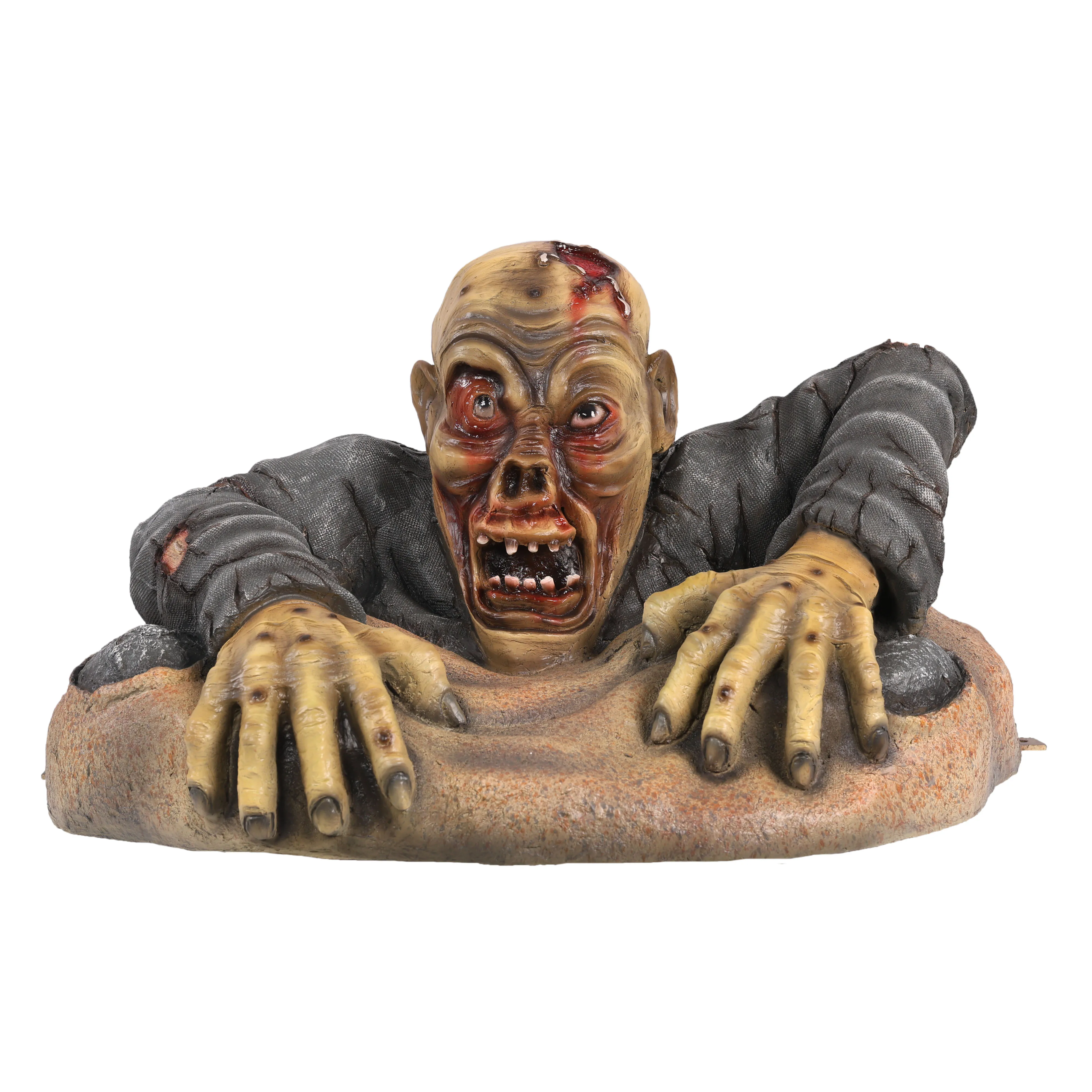 3D Big Size Holiday Halloween Event Party Decoration Fiberglass Statue Graveyard Zombie