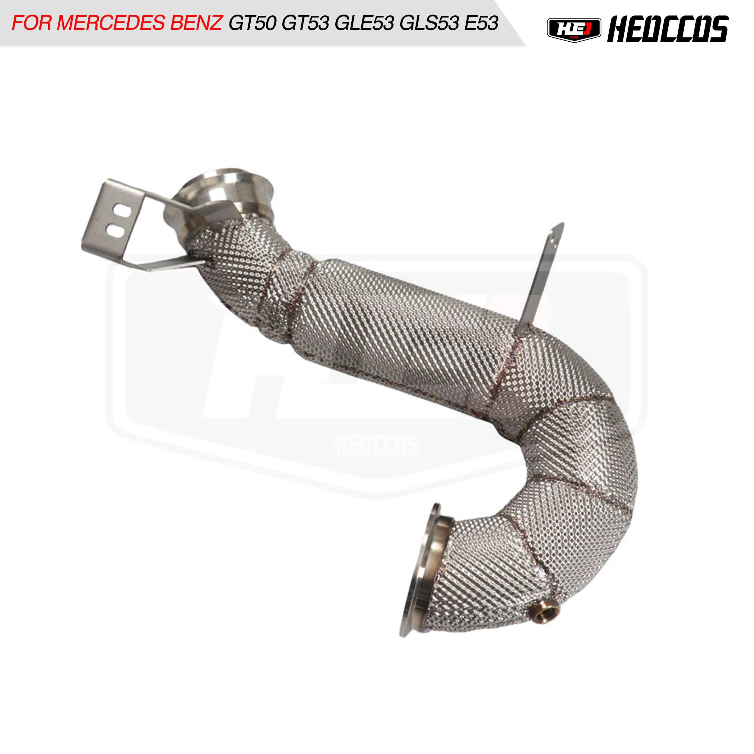 HEO حار بيع العادم النازل لمرسيدس بنز AMG GT43 GT50 GT53 E53 GLE53 CLS53 GLS53 S450 S500 M256 3.0T العادم النازل #2