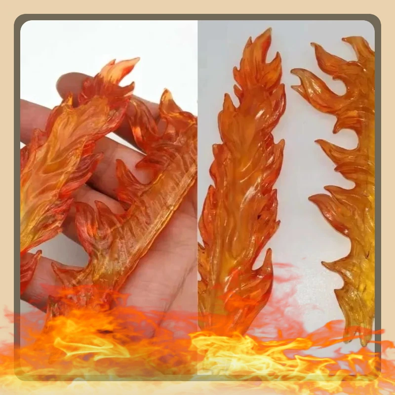 1/6 Scale 2 pieces Flame effect model Plastic flame Toy Model for 12in Action Figure Scene Toys
