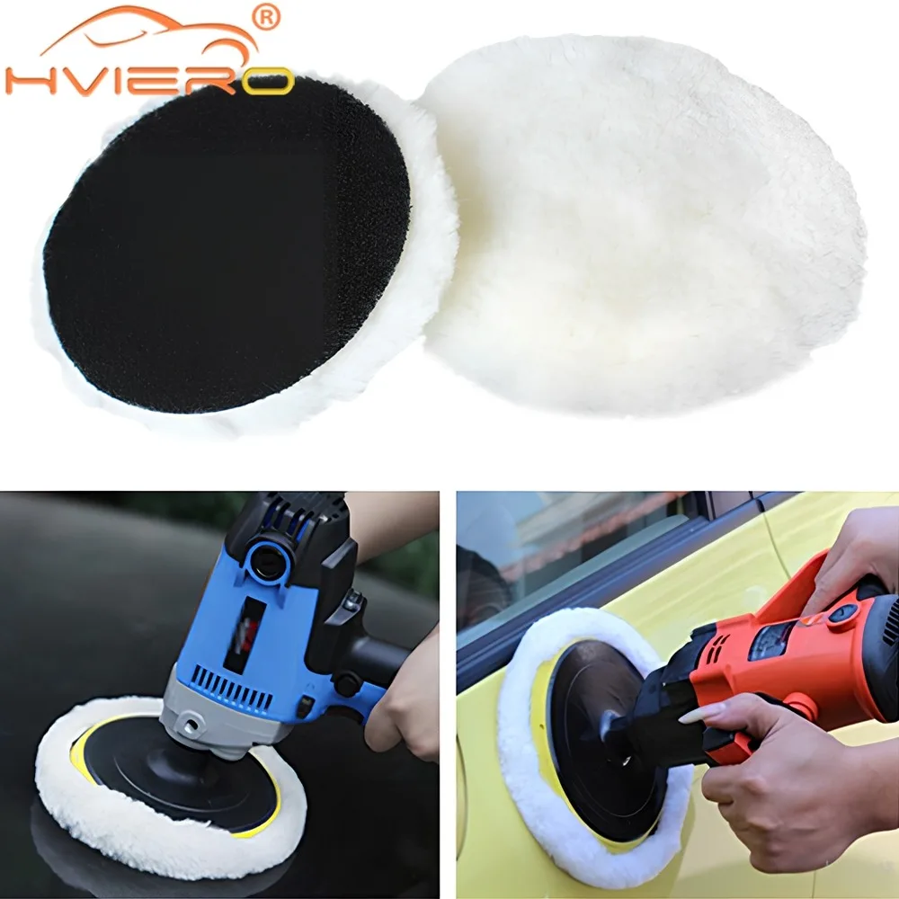 1PCS Universal Car Polish Pad Disc Imitated Wool Auto Body Waxing Polishing Soft Buffer Polisher Vehicle Tools Accessories Paint