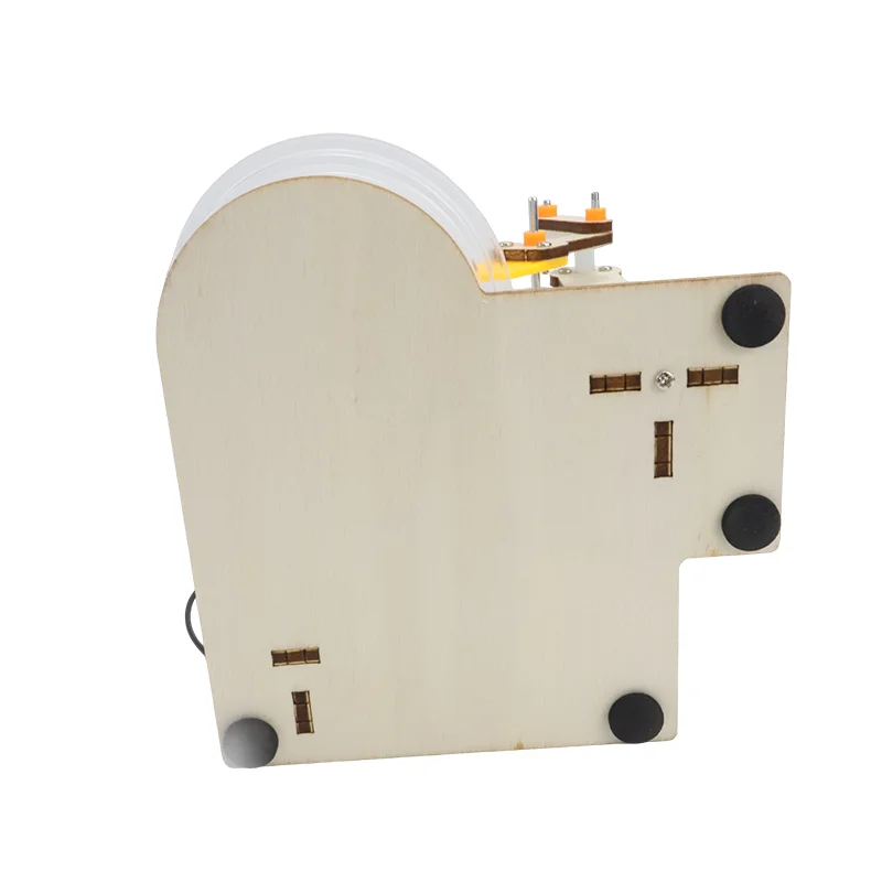 Handgemachte Holzblasenmaschine DIY Kinder Bildung Spielzeug Wissenschaftsexperiment Handkurbel Seifenblasenmaschine Urlaubsgeschenke Schulprojekte