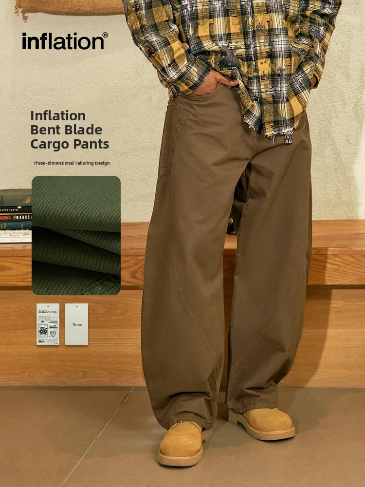 

Мужские свободные хлопковые рабочие брюки, осень-зима Faion Urban Sle, прямые длинные брюки, повседневные удобные брюки в стиле хип-хоп