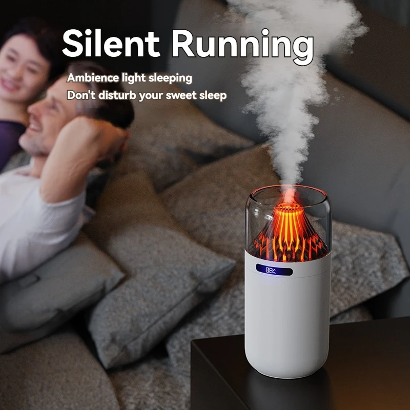 مرطب Volcano Mini - قابل لإعادة الشحن عبر USB/بطارية، شاشة رقمية، موزع سيارة وترطيب الهواء للمنزل/المكتب/السيارة #6