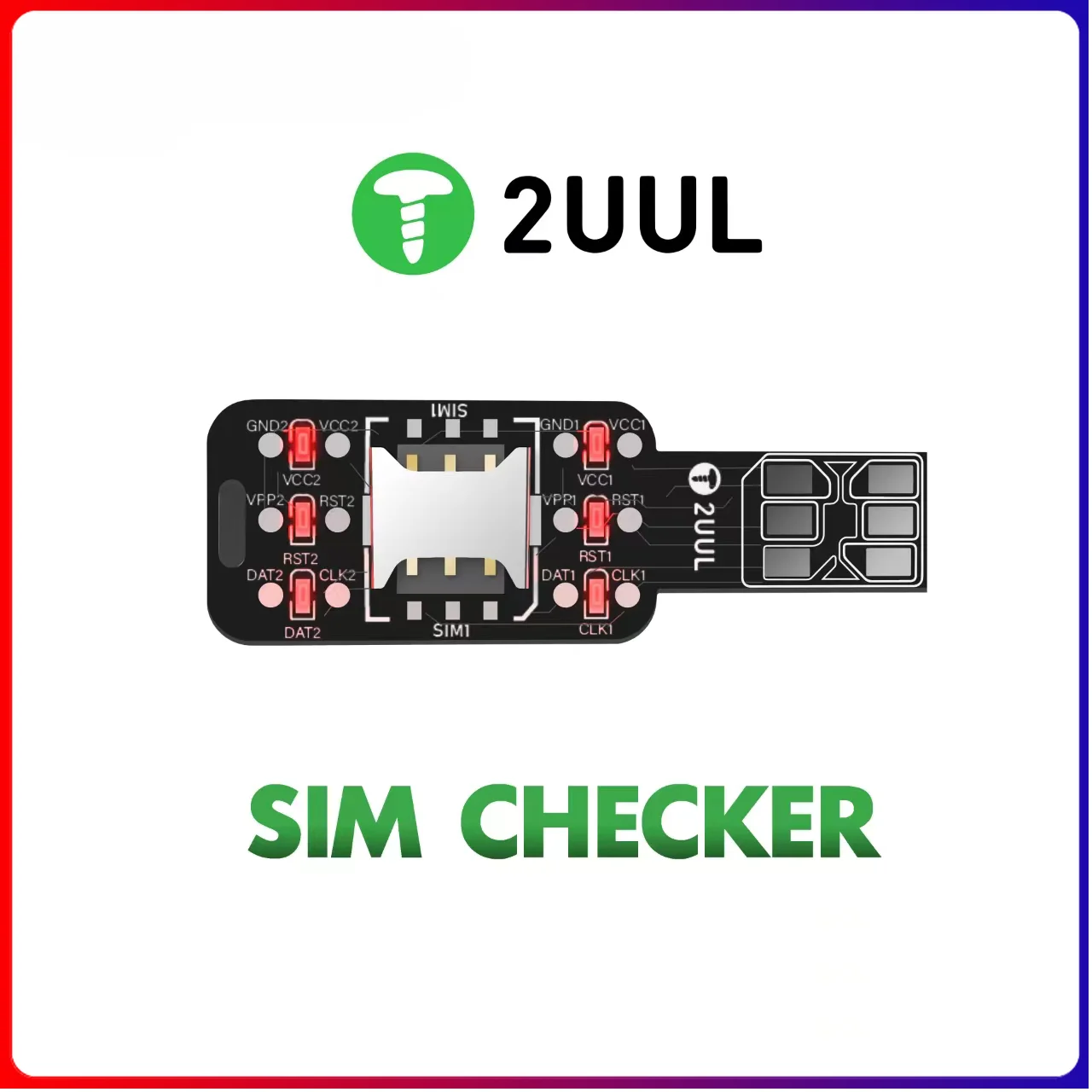 

2UUL SIM Checker SM01 двойная карта Test King