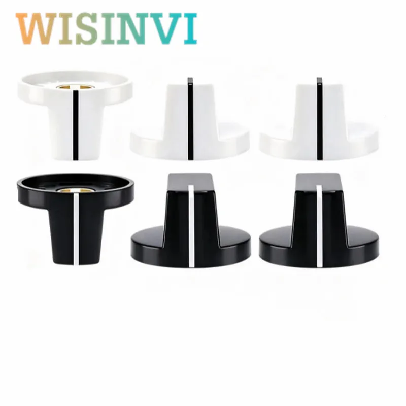 5pcs Duckbill shaped potentiometer Knob Cap 26.5x15.5mm 6mm Shaft Side Screw Fixing  Rotary Knob for Encoder Band Switch