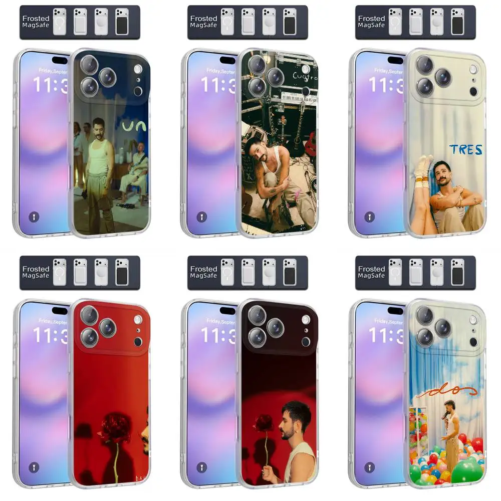 

Phone Case For iPhone 17,16,15,14,13,12,11,Pro,Max,Plus,E,Air,Mini C-Camilo dos tres un cuatro Magnetic Magsafe Frosted Clear