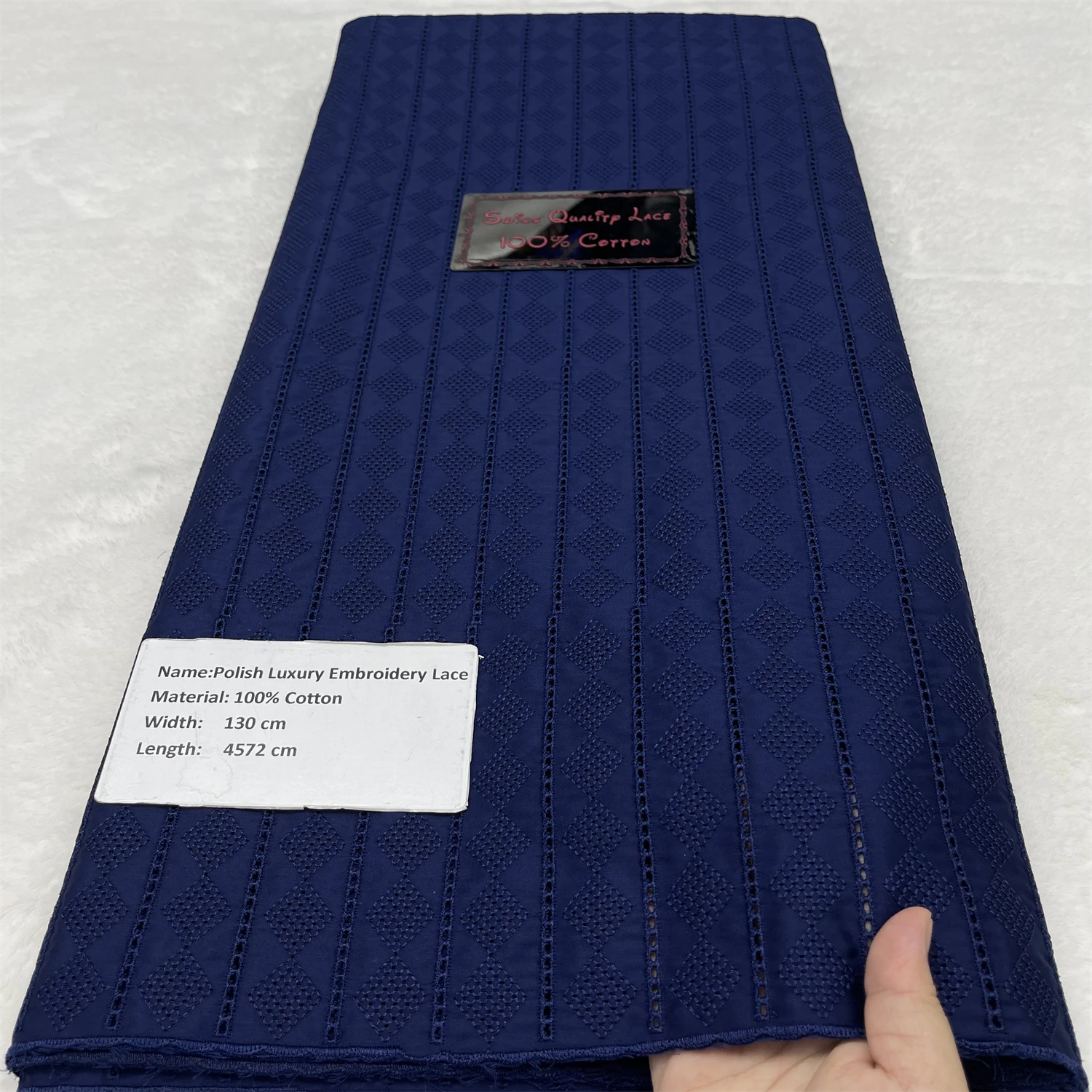 

Горячая новинка: 5 ярдов нигерийской 100% хлопковой ткани с гладкой вышивкой, высококачественный швейцарский вуалевый кружевной материал для пошива мужской одежды в дубайском стиле