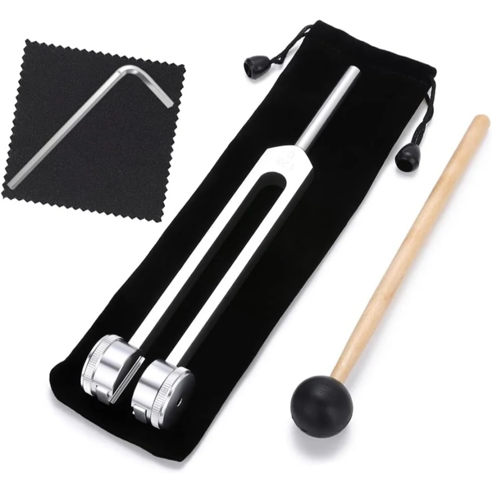 128Hz Weighted Tuning Fork for Healing, Meditation, Tone Therapy, Chakra Sound Therapy & Mindfulness