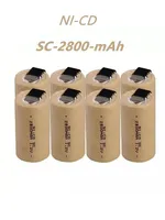 New SC 2800mah 1.2v battery NI-CD rechargeable batteries for makita bosch B&D Hitachi metabo dewalt for electric screwdriver