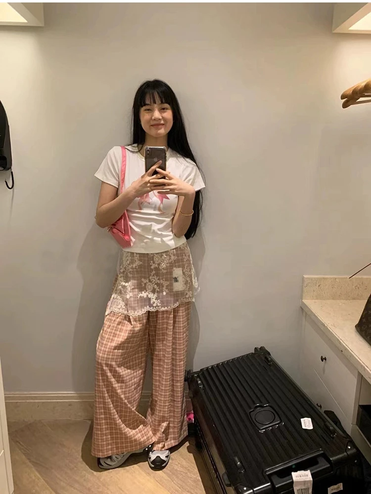 White Mesh Skirts Women Korean Style Clothes Sheer Daily Summer All-match Fashion Transparent Mini Faldas Trend New Outwear Chic