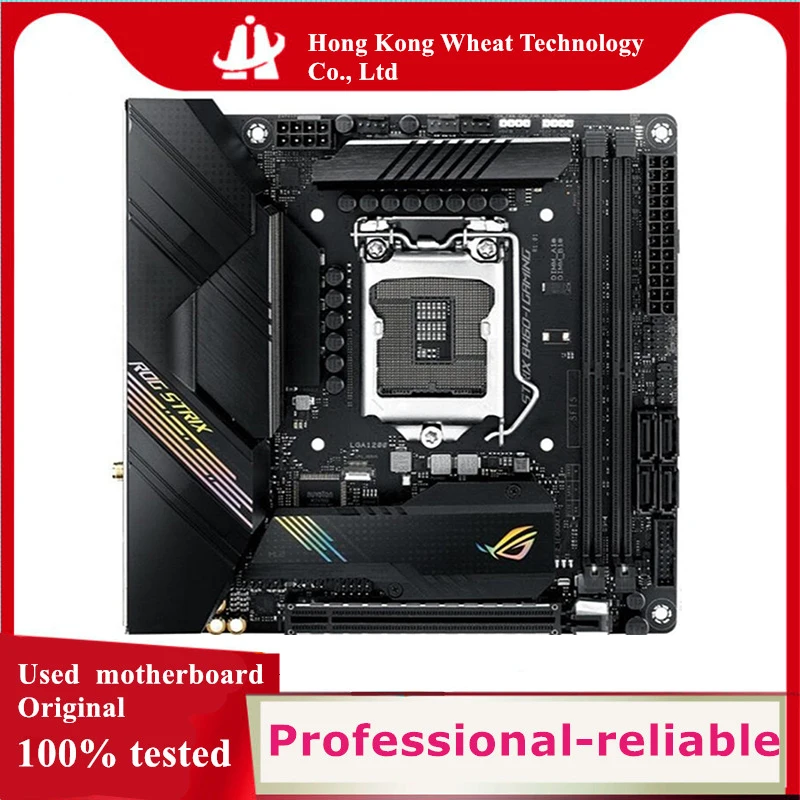 Used For Intel ROG STRIX B460-I GAMING B460i motherboard original B460 DDR4 64GB LGA 1200 SATA3 PCI-E 3.0 Desktop Mainboard