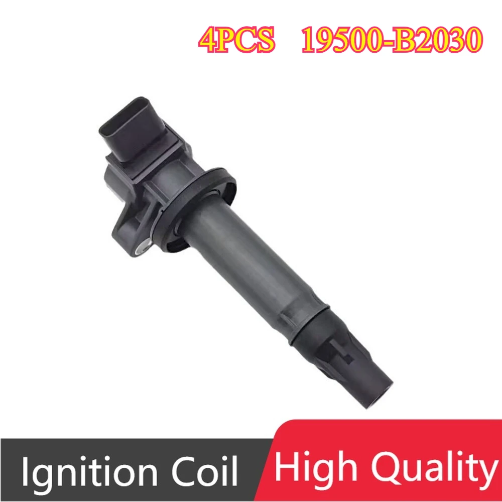 4Pcs 19500-B2030 19500B2030 19500 B2030 Ignition Coils For DAIHATSU CUORE VII SIRION M3 1.0L 1.3L 1.5L 2005-